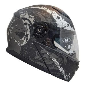 کلاه کاسکت راپیدو فک متحرک مدل BONE MTBLK 950