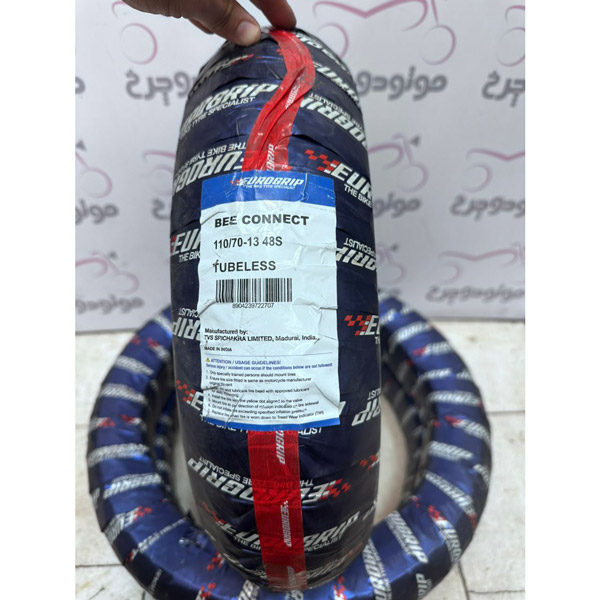 لاستیک موتور سیکلت یورو گریپ هند سایز 13-110/70 لاستیک موتور سیکلت یورو گریپ هند سایز 13-110/70